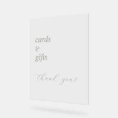 シンプルエレガント書結婚跡アクリル標識 アクリルサイン (傾斜)