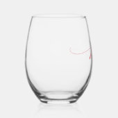 シンプルエレガント書道夫人 ステムなしワイングラス (右)