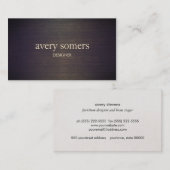 シンプルエレガント木ミニマリスト 名刺 (正面/裏面)