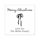 シンプルエレガント木 | エレガント弓 セルフインキングスタンプ (デザイン)