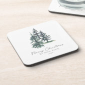 シンプルエレガント木 | 松 コースター (左側)
