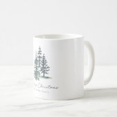 シンプルエレガント木 | 松 コーヒーマグカップ (正面右)