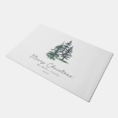 シンプルエレガント木 | 松 ドアマット (アングル)