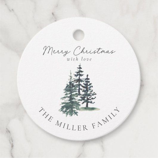 シンプルエレガント木 | 松 フェイバータグ (正面)