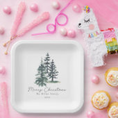 シンプルエレガント木 | 松 ペーパープレート (パーティー)