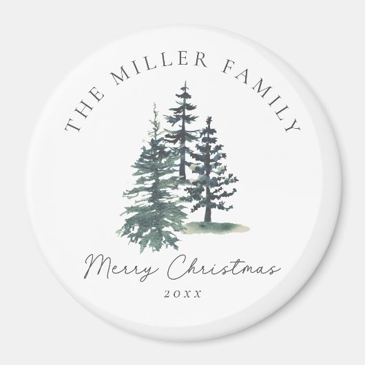 シンプルエレガント木 | 松 マグネット (正面)