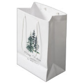 シンプルエレガント木 | 松 ミディアムペーパーバッグ (正面アングル)