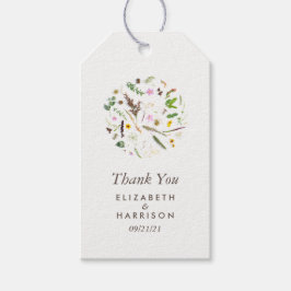 シンプルエレガント植物野結婚花 ギフトタグ