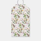 シンプルエレガント植物野結婚花 ギフトタグ (裏面)