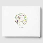 シンプルエレガント植物野結婚花 ゲストブック (裏面)