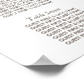 シンプルエレガント植物野花結婚席 ポスター (角)