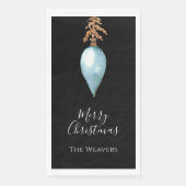 シンプルエレガント植物青い水色クリスマス (正面)