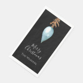 シンプルエレガント植物青い水色クリスマス (コーナー)