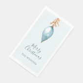 シンプルエレガント植物青い水色クリスマス (コーナー)