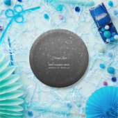 シンプルエレガント永遠の愛グラデーショングリッター葬儀 ペーパープレート (パーティー)