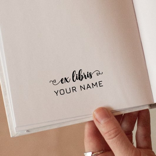 シンプルエレガント活字カスタム図書室 セルフインキングスタンプ
