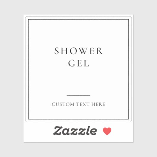 シンプルエレガント浴室ホーム団体や組織ラベル シール (シート)