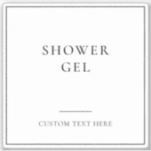 シンプルエレガント浴室ホーム団体や組織ラベル シール (正面)