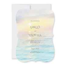 シンプルエレガント海ビーチ結婚式