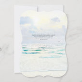 シンプルエレガント海ビーチ結婚式 (裏面)