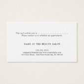 シンプルエレガント清白金ゴールドフェイクギフトカード (裏面)