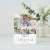 シンプルエレガント父の日Sweet Photo Collage シーズンポストカード (スタンド正面)
