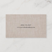 シンプルエレガント牧師 |司祭 名刺 (裏面)