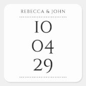 シンプルエレガント特別日結婚付 スクエアシール (正面)