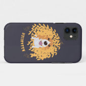 シンプルエレガント犬とハロウィーン Case-Mate iPhoneケース (裏面(横))