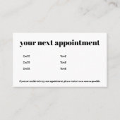 シンプルエレガント白はっきりした美しい 名刺 (正面)