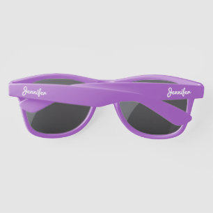 シンプルエレガント白パーソナライズされた名カスタム サングラス