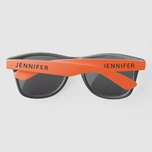 シンプルエレガント白パーソナライズされた名カスタム サングラス