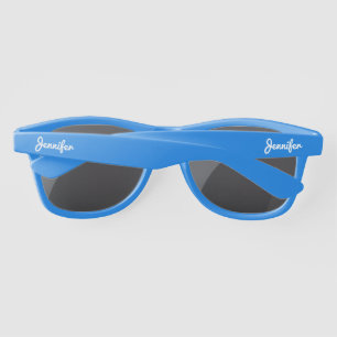 シンプルエレガント白パーソナライズされた名カスタム サングラス