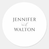 シンプルエレガント白結婚病 ラウンドシール (正面)