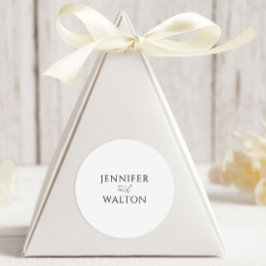 シンプルエレガント白結婚病 ラウンドシール