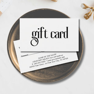 シンプルエレガント白黒はっきりしたサロン