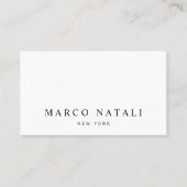 シンプルエレガント白黒プロフェッショナル 名刺 (正面)