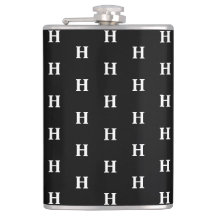 シンプルエレガント白黒モノグラムモノグラムの