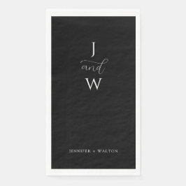 シンプルエレガント白黒結婚の