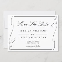 シンプルエレガント白黒結婚の