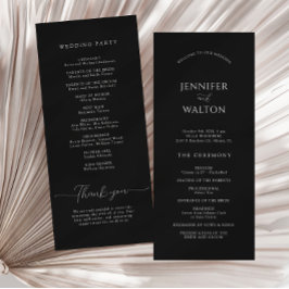 シンプルエレガント白黒結婚の プログラム