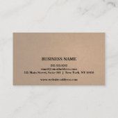 シンプルエレガント白黒美しいアポイントメントカード 予約カード (裏面)