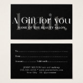 シンプルエレガント白黒美しい (正面&裏面)