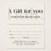 シンプルエレガント白黒美しい (正面&裏面)