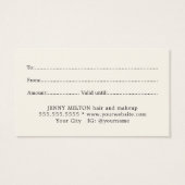 シンプルエレガント白黒美しい (裏面)