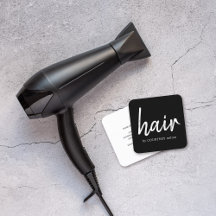 シンプルエレガント白黒美容師