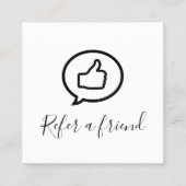 シンプルエレガント白黒 紹介カード (正面)