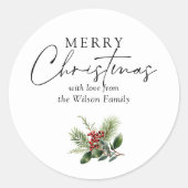 シンプルエレガント白 ラウンドシール (正面)