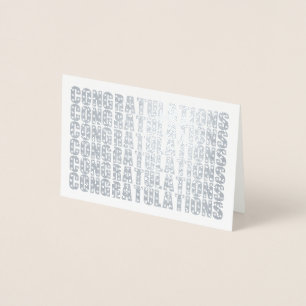 シンプルエレガント祝 箔カード