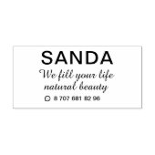 シンプルエレガント私たちはあなたの人生の自己の印鑑を満たす セルフインキングスタンプ (デザイン)